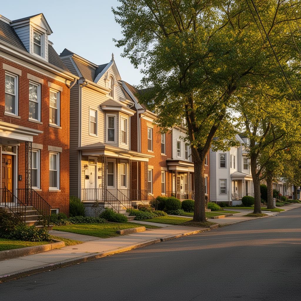 Passaic County multi-family residential street
